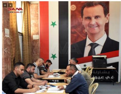 افتتاح مركز تسوية بصالة الأسد الرياضية في حلب